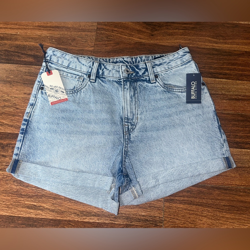 Buffalo David Bitton Sky Blue Denim Shorts